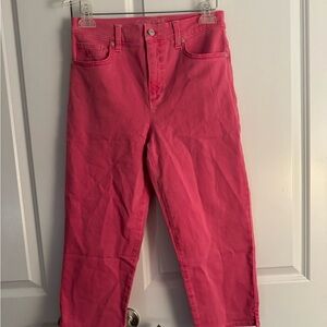 Gloria Vanderbilt Hot Pink ankle/cropped Jeans size 6
